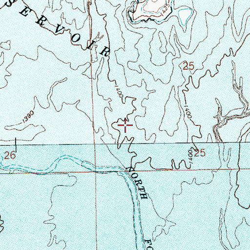 Topographic Map of Mona (historical), KS