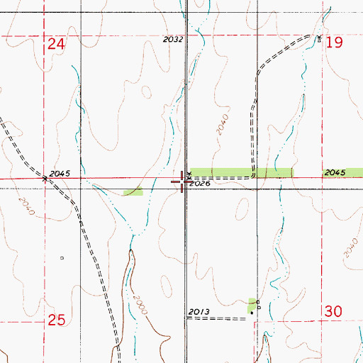 Topographic Map of Nescatunga (historical), KS