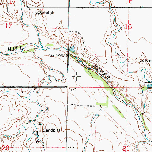 Topographic Map of Palatine (historical), KS