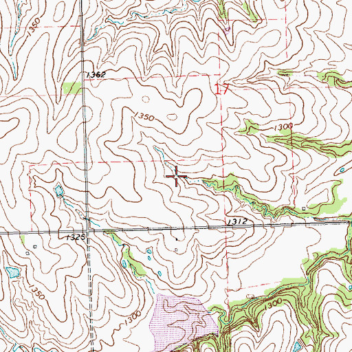 Topographic Map of Pavilion (historical), KS