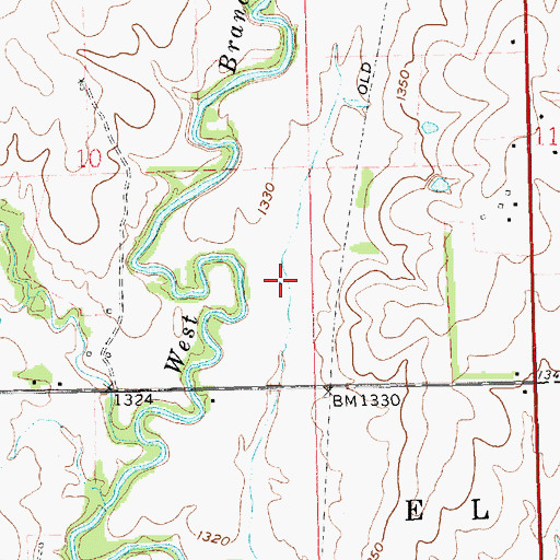 Topographic Map of Schonholm (historical), KS