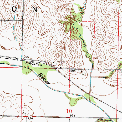 Topographic Map of Seward (historical), KS