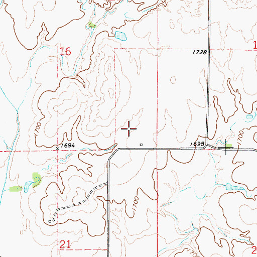 Topographic Map of Sexton (historical), KS