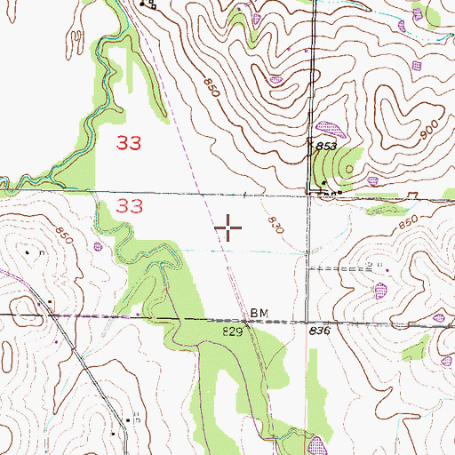 Topographic Map of Sibley (historical), KS