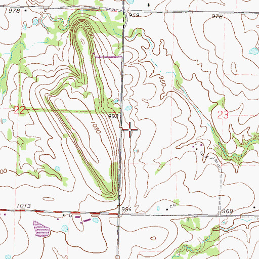 Topographic Map of Sugarvale (historical), KS
