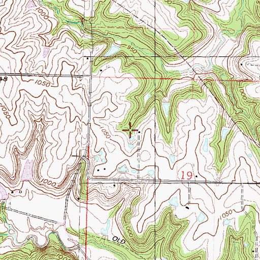 Topographic Map of Summerville (historical), KS