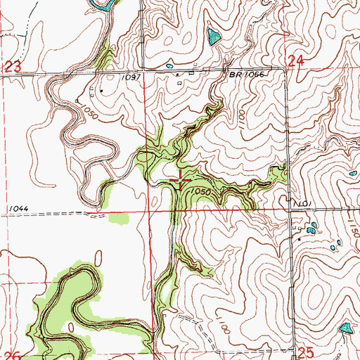 Topographic Map of Taylor Rapids (historical), KS