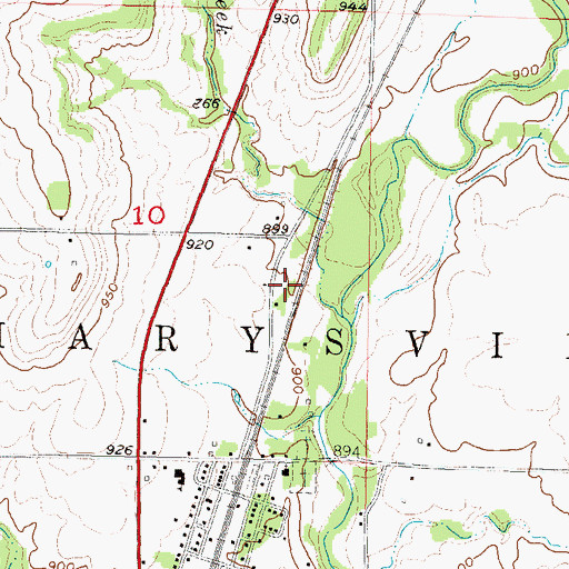 Topographic Map of Ten Mile (historical), KS