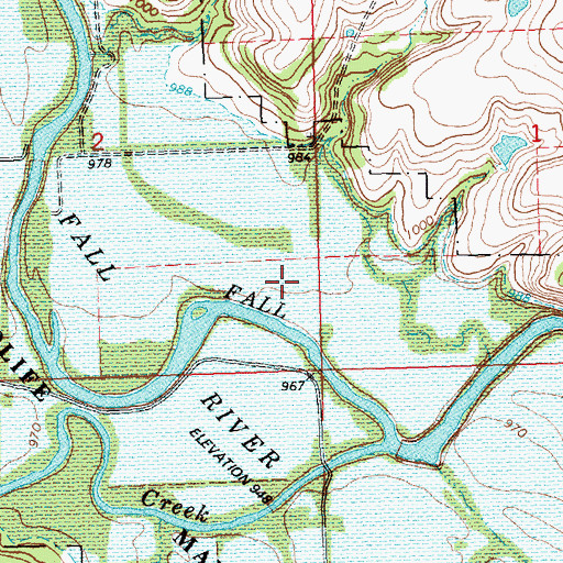 Topographic Map of Twin Falls (historical), KS