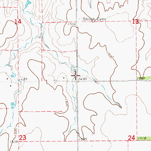 Topographic Map of Walnut Grove (historical), KS