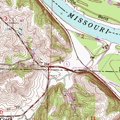 Topographic Map of Weimar (historical), KS