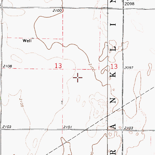 Topographic Map of Wendell (historical), KS