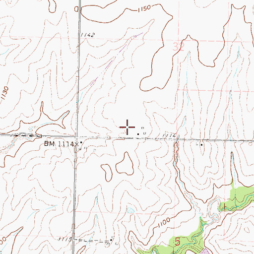 Topographic Map of Whitehead (historical), KS