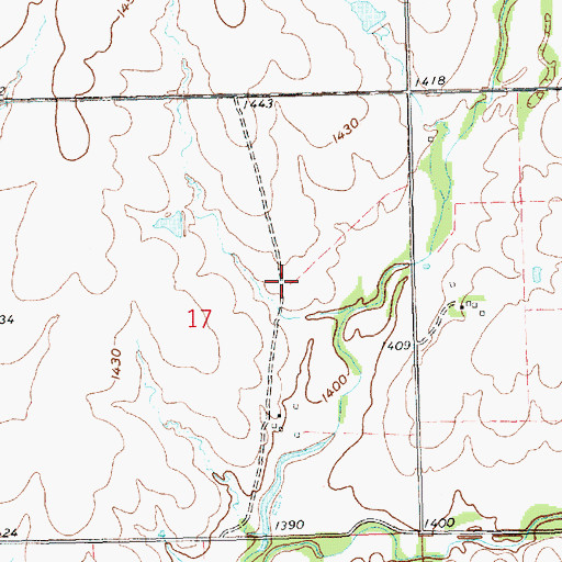 Topographic Map of Durachen (historical), KS