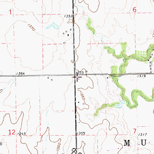 Topographic Map of Edgcomb (historical), KS