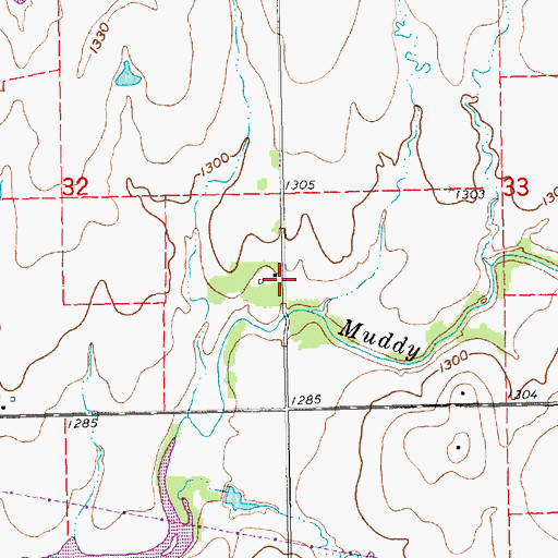 Topographic Map of Numa (historical), KS