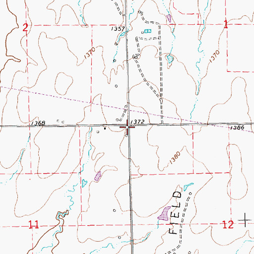 Topographic Map of Pine Grove, KS