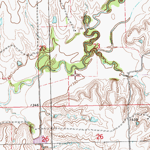 Topographic Map of Ophir, KS