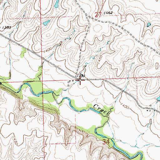 Topographic Map of Thurman (historical), KS