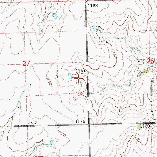 Topographic Map of Leeds (historical), KS