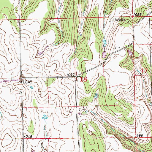 Topographic Map of Farmersburg (historical), KS