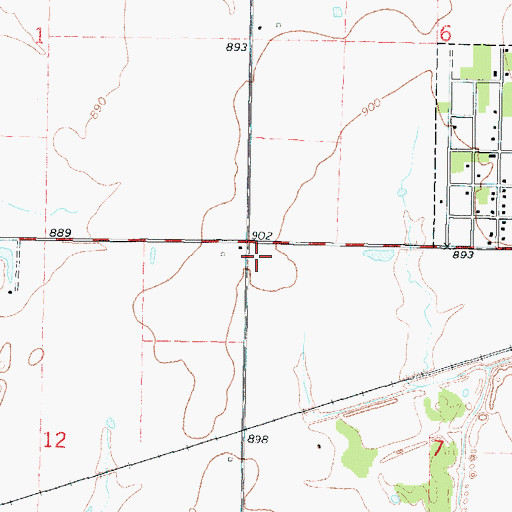 Topographic Map of Cherry (historical), KS