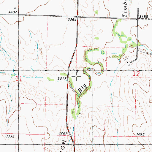 Topographic Map of Marney (historical), KS