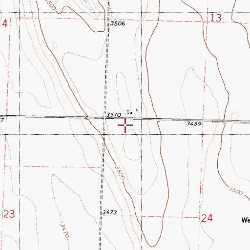 Topographic Map of Orlando (historical), KS