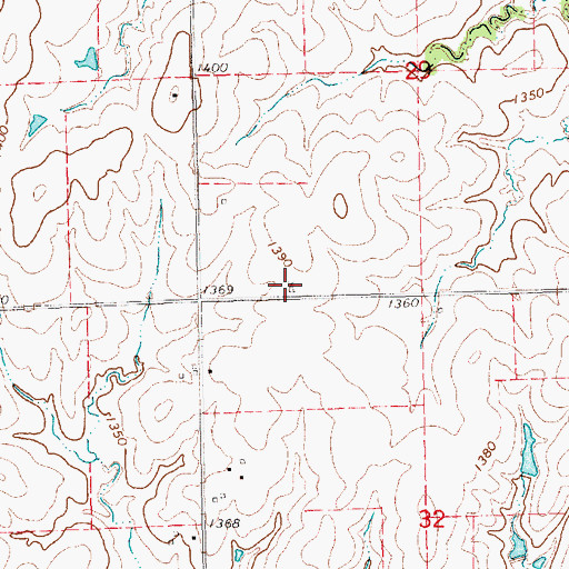 Topographic Map of Charity (historical), KS