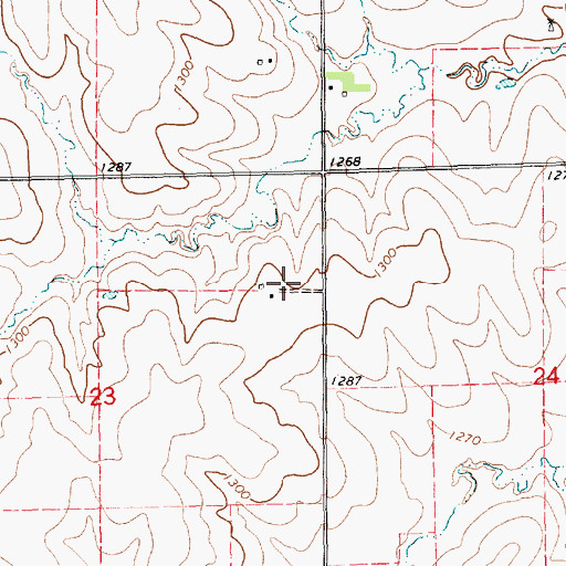 Topographic Map of Exeter (historical), KS