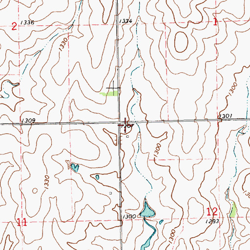 Topographic Map of Athelstane (historical), KS