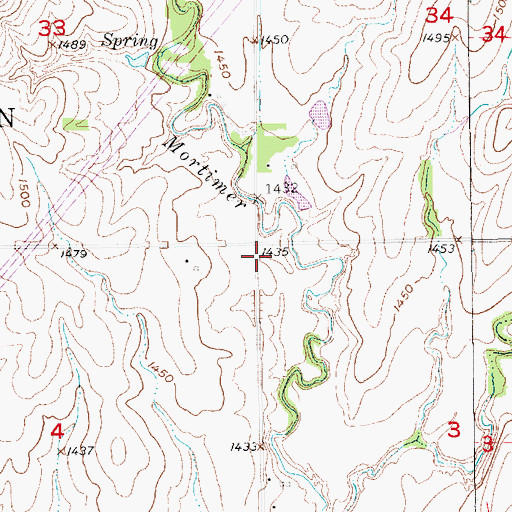 Topographic Map of Cool (historical), KS