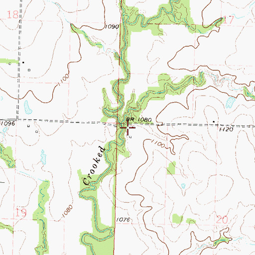 Topographic Map of Avon (historical), KS