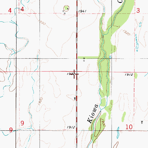 Topographic Map of Von (historical), KS