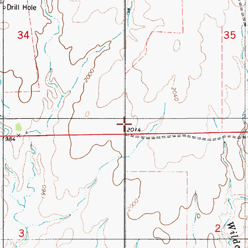 Topographic Map of Duckworth (historical), KS