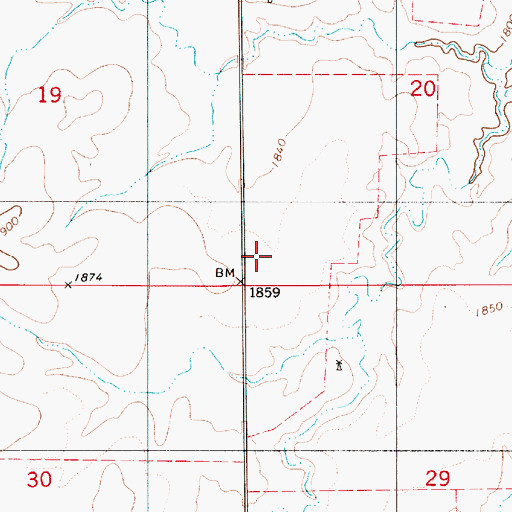 Topographic Map of Jenkins (historical), KS