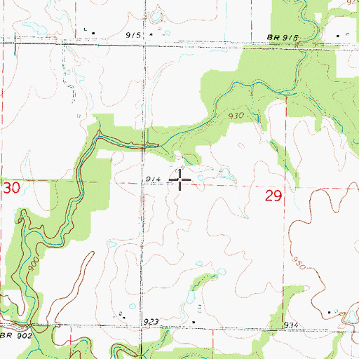 Topographic Map of Idell (historical), KS