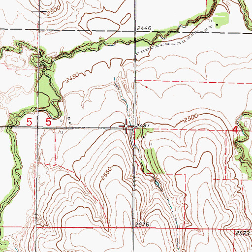 Topographic Map of Decatur (historical), KS