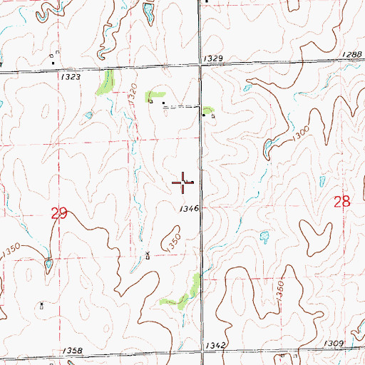 Topographic Map of Poplar Hill (historical), KS