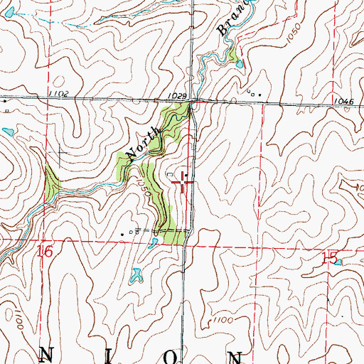 Topographic Map of Darwin (historical), KS