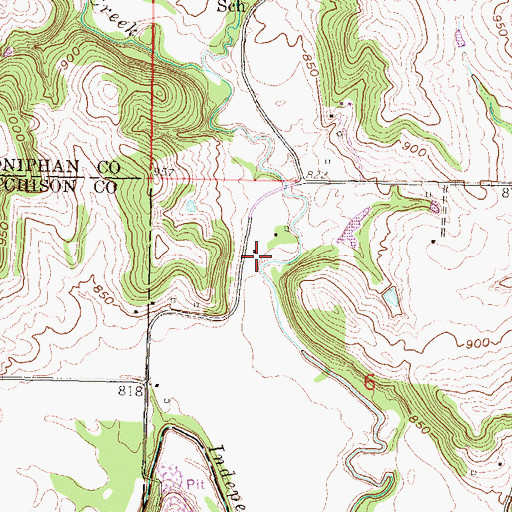 Topographic Map of Doniphan Station (historical), KS