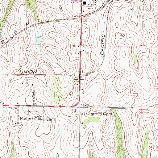 Topographic Map of Troy Junction (historical), KS