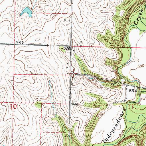 Topographic Map of Eden (historical), KS