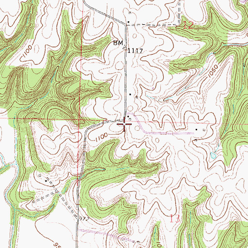 Topographic Map of Mount Pleasant (historical), KS