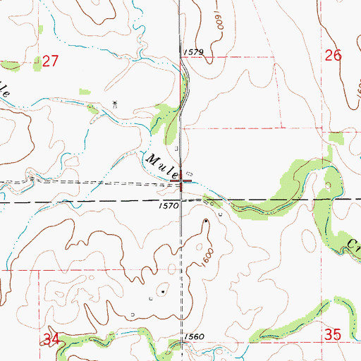 Topographic Map of Lodi (historical), KS