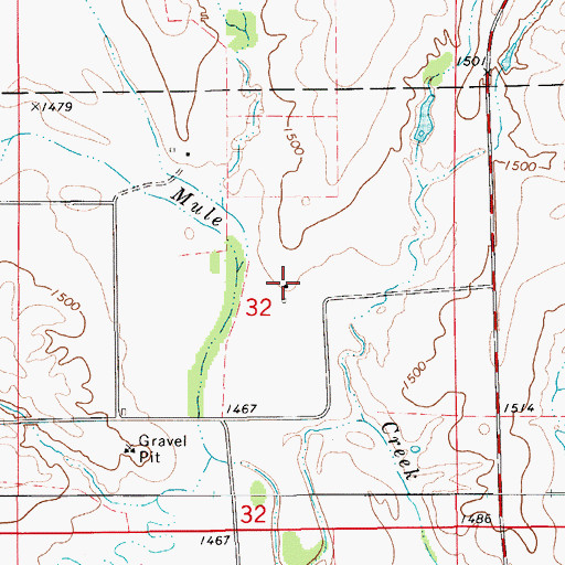 Topographic Map of Canema (historical), KS