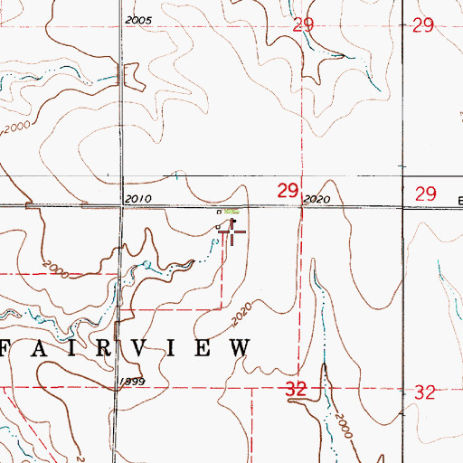 Topographic Map of Webb (historical), KS
