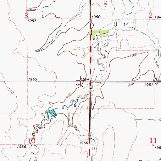 Topographic Map of Bartondale (historical), KS
