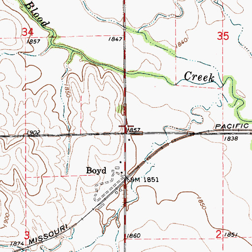 Topographic Map of Maherville (historical), KS