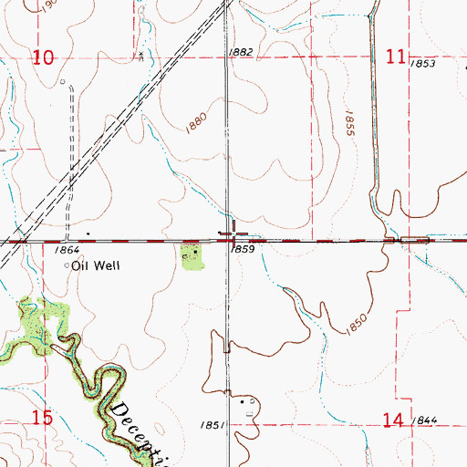 Topographic Map of Gere (historical), KS